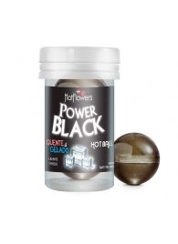 Интимный гель Power Black Hot Ball с охлаждающе-разогревающим эффектом (2 шарика по 3 гр.) - HotFlowers - купить с доставкой в Барнауле