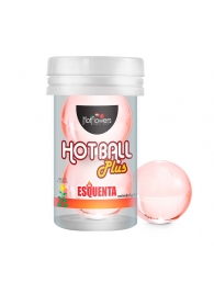 Лубрикант на масляной основе Hot Ball Plus с разогревающим эффектом (2 шарика по 3 гр.) - HotFlowers - купить с доставкой в Барнауле