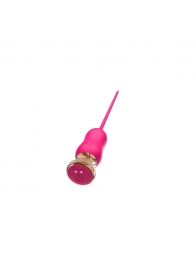 Розовый тонкий стимулятор Nipple Vibrator - 23 см. - I-MOON - купить с доставкой в Барнауле