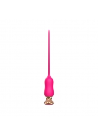 Розовый тонкий стимулятор Nipple Vibrator - 23 см. - I-MOON - купить с доставкой в Барнауле