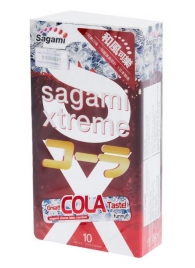 Ароматизированные презервативы Sagami Xtreme COLA - 10 шт. - Sagami - купить с доставкой в Барнауле