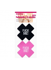 Набор из 2 пар пэстисов Cross Pattern Nipple Pasties - Lovetoy - купить с доставкой в Барнауле