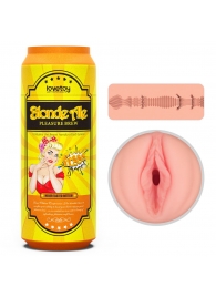 Телесный мастурбатор-вагина Pleasure Brew Masturbator-Blond Ale в банке - Lovetoy - в Барнауле купить с доставкой