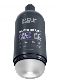 Мастурбатор в бутылке Shower Therapy Deep Cream - Pipedream - в Барнауле купить с доставкой