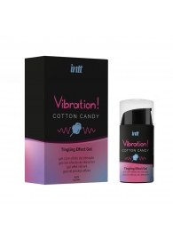 Жидкий вибратор Vibration Cotton Candy с ароматом сахарной ваты - 15 мл. - INTT - купить с доставкой в Барнауле