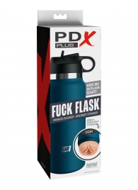 Мастурбатор-вагина в синей колбе F*ck Flask - Pipedream - в Барнауле купить с доставкой