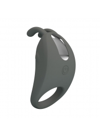 Серое эрекционное кольцо с вибрацией Master Ring - Baile - в Барнауле купить с доставкой