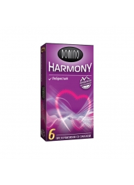 Презервативы с рёбрышками Domino Harmony - 6 шт. - Domino - купить с доставкой в Барнауле