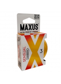 Презервативы анатомической формы Maxus Sensual - 3 шт. - Maxus - купить с доставкой в Барнауле