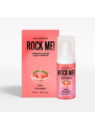 Жидкий вибратор Nuei Rock Me! с ароматом клубники - 20 мл. - Nuei cosmetics - купить с доставкой в Барнауле