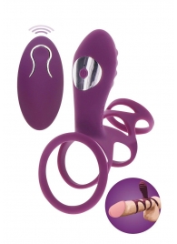 Фиолетовая эрекционная вибронасадка Halo Halo C-Ring Sleeve - Toy Joy - в Барнауле купить с доставкой