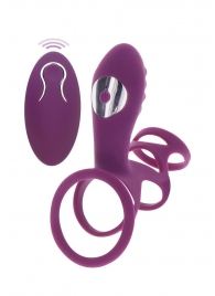 Фиолетовая эрекционная вибронасадка Halo Halo C-Ring Sleeve - Toy Joy - в Барнауле купить с доставкой