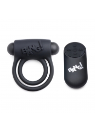 Черное эрекционное виброкольцо 28X Remote Control Vibrating Cock Ring   Bullet - XR Brands - в Барнауле купить с доставкой