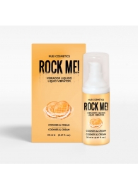 Жидкий вибратор Nuei Rock Me! с ароматом печенья и сливок - 20 мл. - Nuei cosmetics - купить с доставкой в Барнауле