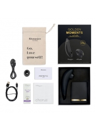 Набор для пар Golden Moments: Womanizer Premium 2 и We-Vibe Chorus - Womanizer купить в Барнауле с доставкой в Orgasmix.ru Набор для пар Golden Moments: Womanizer Premium 2 и We-Vibe Chorus - Womanizer
