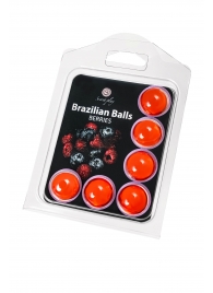 Набор из 6 шариков с массажным маслом Brazilian Balls с ароматом ягод - Secret Play - купить с доставкой в Барнауле