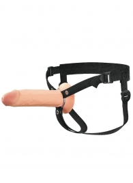 Полый страпон на ремнях 8’’ Hollow Silicone Strap-on - Pipedream - купить с доставкой в Барнауле