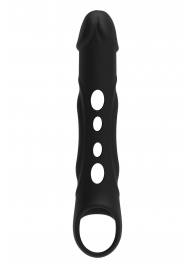 Черная насадка-удлинитель Vibrating Extender With Remote с вибрацией - Dream Toys - в Барнауле купить с доставкой