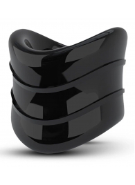 Черное эрекционное кольцо на мошонку Beef Ball Stretcher Snug X Long - Blush Novelties - в Барнауле купить с доставкой