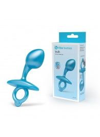 Голубая анальная пробка для массажа простаты Bulb Silicone Prostate Plug - 10,7 см. - b-Vibe - в Барнауле купить с доставкой