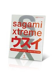 Ультратонкий презерватив Sagami Xtreme SUPERTHIN - 1 шт. - Sagami - купить с доставкой в Барнауле