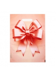 Пакет с принтом в виде банта с вырубной ручкой (30х40 см) - Сима-Ленд - купить с доставкой в Барнауле