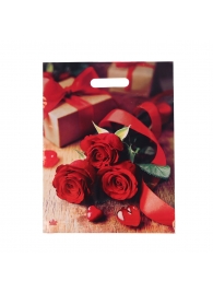 Пакет с принтом в виде роз (31х40 см) - Сима-Ленд - купить с доставкой в Барнауле
