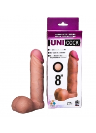 Фаллическая насадка для страпона UNICOCK 8  - 20 см. - LOVETOY (А-Полимер) - купить с доставкой в Барнауле