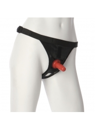 Трусики со штырьком для фиксации насадок Ultra Harness with Plug - Doc Johnson - купить с доставкой в Барнауле