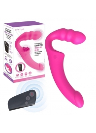 Розовый безремневой страпон Straples Strap-On Dildo - Erokay - купить с доставкой в Барнауле
