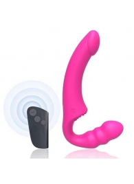 Розовый безремневой страпон Straples Strap-On Dildo - Erokay - купить с доставкой в Барнауле