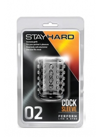 Прозрачная насадка на пенис с шишечками STAY HARD COCK SLEEVE 02 CLEAR - Blush Novelties - в Барнауле купить с доставкой