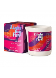 Массажная свеча Light My Fire Coconut с ароматом кокоса - 65 гр. - Love to Love - купить с доставкой в Барнауле