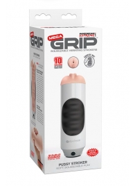 Мастурбатор-вагина Extreme Toyz Mega Grip Vibrating Stroker Mouth - Pipedream - в Барнауле купить с доставкой