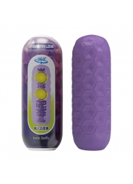 Фиолетовый мастурбатор Venus-X Twin balls - Baile - в Барнауле купить с доставкой