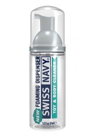 Очищающая пенка для игрушек и тела Toy   Body Cleaner Foamer - 47 мл. - Swiss navy - купить с доставкой в Барнауле