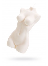 Белая интерьерная свеча в форме женского торса - 850 гр. - Pecado - купить с доставкой в Барнауле