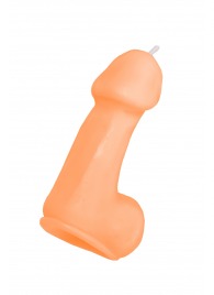 Оранжевая свеча в форме пениса - 47 гр. - Pecado - купить с доставкой в Барнауле