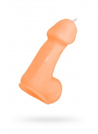 Оранжевая свеча в форме пениса - 47 гр. - Pecado - купить с доставкой в Барнауле