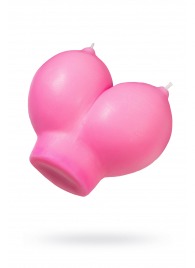 Розовая свеча «Сиськи» - 150 гр. - Pecado - купить с доставкой в Барнауле