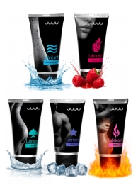 Набор из 5 лубрикантов JUJU (увлажняющий, Hot+, Long, Anal, малина) - JuJu - купить с доставкой в Барнауле