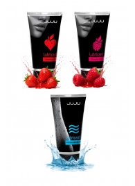 Набор из 3 лубрикантов JUJU (увлажняющий, клубника, малина) - JuJu - купить с доставкой в Барнауле