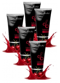 Набор из 5 съедобных лубрикантов JUJU со вкусом вишни - JuJu - купить с доставкой в Барнауле