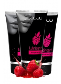 Набор из 3 съедобных лубрикантов JUJU со вкусом малины - JuJu - купить с доставкой в Барнауле