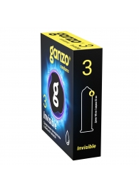 Супертонкие презервативы Ganzo Invisible - 3 шт. - Ganzo - купить с доставкой в Барнауле