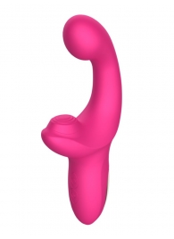 Розовый вибратор с функцией постукивания - 18 см. - Secwell купить в Барнауле с доставкой в Orgasmix.ru Розовый вибратор с функцией постукивания - 18 см. - Secwell