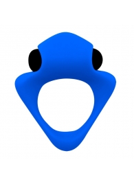 Синее эрекционное кольцо Wooomy Tribeс с вибрацией - Adrien Lastic - в Барнауле купить с доставкой