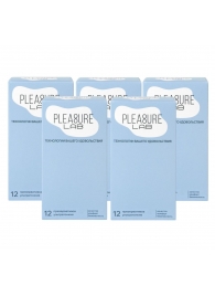 Набор из 5 упаковок ультратонких презервативов Pleasure Lab (по 12 шт.) - Pleasure Lab - купить с доставкой в Барнауле Набор из 5 упаковок ультратонких презервативов Pleasure Lab (по 12 шт.) - Pleasure Lab - купить с доставкой в Барнауле