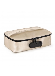 Золотистая сумочка для хранения игрушек Discreet Box - Dorcel - купить с доставкой в Барнауле