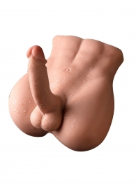 Телесный мужской торс с вибрацией и возвратно-поступательными движениями Bartlett - SHEQU купить в Барнауле с доставкой в Orgasmix.ru Телесный мужской торс с вибрацией и возвратно-поступательными движениями Bartlett - SHEQU